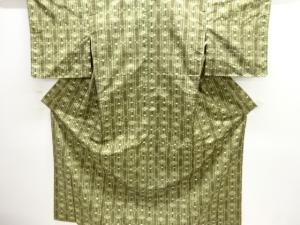 未使用品　絣柄織り出し手織り紬着物